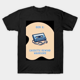 Gen X: Cassette Rewind Warriors, view 2 T-Shirt